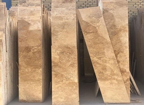 قیمت خرید سنگ تراورتن عسلی